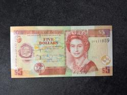 QUEEN ELİZABETH II Belize 5 Dolar 2020 UNC ÇİL  BELIZE $ 5 DOLLARS 2020