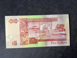 QUEEN ELİZABETH II Belize 5 Dolar 2020 UNC ÇİL  BELIZE $ 5 DOLLARS 2020