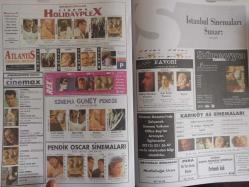 Sinema Gazetesi Haftalık Antrakt Dergisi Eki - 26 Kasım - 2 Aralık 1999 - Sayı:11 - Mavi Korku Filmi - Jacqueline McKenzie - Michael Rapaport - Stellan Skarsgard - JBL Hoparlör Reklamı - Helena Bonham Carter - Sadi Çilingir - Sinema Basınından İnceler - Topkapı Sarayı - Neriman Köksal - Ülkü Erakalın - Asansör Filmi - Mustafa Uğurlu - Arzu Yanardağ - Demet Şener - Burak Sergen - Hakan Aygün - Mutluluğa Uçuş - Tuncan Okan - İşte Oy Alan Filmler - Matrix - Star Wars - Yağmurdan Önce - Sinema Güney Pendik - İstanbul Sinemaları Sunar: - Sinemalarda Bu Hafta - Salkım Hanımın Taneleri Filmi - Zuhal Olcay - Hülya Avşar - Murat Daltaban - Kamuran Usluer - Zafer Algöz - Nurseli İdiz-  Gerçeğin Peşinde Filmi - Harrison Ford - Kristin Scott Thomas fotoğraf ve haberi - Tam Takım Dergi