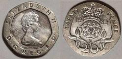 İngiltere Birleşik Krallık 20 Pence, 1982 (319)