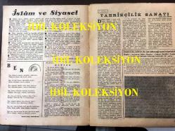 Büyük Doğu Dergisi (Dönemine ait, Orijinal) - Necip Fazıl Kısakürek - 73. SAYI - 26 ARALIK 1947 - SALİH ZEKİ - ADIDEĞMEZ - HAKKI KAMİL - ALİ İHSAN SABİS - KİLİSLİ RİFAT - SUAT YAKUP - CAVİT YAMAÇ - ALİ RIZA - DOĞAN NAİL - İSLAM ve SİYASET - MÜRTED - TAHRİKÇİLİK SANATI - HADİS-İ KUTSİ'LERDEN - İKTİSADİ MANZARAMIZ, HAVZA FACİASI - KIZIL TECAVÜZE KARŞI - HAPİSHANE NOTLARI - ATİNALILARIN DEVLETİ - ANKARA KEDİSİ - BİRİNCİ DÜNYA HARBİNDEN BUGÜNE - TEBRİZDEN MALTA'YA - ALİ İHSAN PAŞA - 19'UNCU ASIRDA İSTANBUL - ABDÜLHAMİT TEZİMİZ ETRAFINDA - TÜRK FİLMCİLİĞİ - LÖ SİD