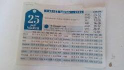 DİYANET TAKVİMi 25 MART 2024 (ANKARA İÇİN)