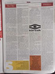 Sinema Gazetesi Haftalık Antrakt Dergisi Eki - 22-28 Kasım 2002 - Sayı:4 - Benim Karım Artist Filmi - Charlotte Gainsbourg - Yvan Attal - Berlin Film Festivali Ödülü - Tek Cümle - Sinderella - Çılgın Kızlar Filmi - Goldie Hawn - Susan Sarandon - Geoffrey Rush - Erika Christensen - Gençlik Ateşi Filmi - Piper Perabo - Jane McGregor - Trent Ford - Julie White - Sinemada Asla Kapı Çalmaz! - Tuncan Okan - Dönüş Yok Filmi - Bellucci Cassel - Kadıköy Sinema Tek - Harry Potter: Sırlar Odası Filmi - Kenneth Branagh - John Cleese - Robbie Coltrane - Warwick Davis fotoğraf ve haberi - Tam Takım Dergi
