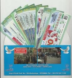 MİLLİ PİYANGO BAHÇEKAPI ŞUBESİ ZARFI VE 10 ADET YILBAŞI BİLETİ...