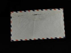 Uçak Postası Air Mail 1948 yılından Georgetown British Guiana'dan USA Amerika'ya postalanmış 6 ve 12 Cent Pullu Zarf