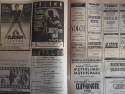 Sinema Magazin ve Film Gazetesi - 19 Şubat 1994 - Sayı:25 - Masumiyet Yaşı Filmi - Daniel Day Lewis - Michelle Pfeiffer - Winona Ryder - Costner Setten Sete - Şahmaran Filmi - Türkan Şoray - Zülfü Livanelli - Özgür Willy Filmi - Vuruş Mesafesi Filmi - Ankara'lı Sinemaseverler Yaşadı - Aşk Bir Fahişedir Filmi - Gary Oldman - Lena Olin - Juliette Lewis - Bütün Hayatı Suçtu Filmi - Dennis Hopper - Barbara Hershey - Ed Harris - Öldüren İçgüdü Filmi - Carlito'nun Yolu Filmi - Kim Kimdir? - Toprakbank Reklamı - Babam İçin Filmi - Aynasızlar İş Peşinde Filmi fotoğraf ve haberi - Tam Takım Gazete