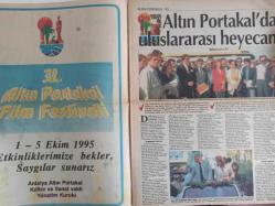 Antalya Altın Portakal Film Festivali Gazetesi Eki - 1995 Yılı - Altın Portakal'da Uluslararası Heyecan - Bu Coşkuya Ortak Olalım - Sinemalı Günler - Kötü Rollerin Altın Kalpli Dev Oyuncusu: Erol Taş - Yeşilçam'ın Devleri Antalya'da Jüri Önünde - Yaşar Sobutay - Gurur Duyuyoruz - Altın Portakal Yeşilçam'a Doping - Hasan Subaşı - Sanatçılar ve Hayranları Kucaklaşacak - Her Yıl Daha İyiye - Anlamlı Ödül - Altın Portakal Vakıfla Güçlendi - Sanat Tanrıçası - Hasan Coşkun - Nereden Nereye Geldik - 1964'den 1994'e Kadar En İyiler - Anpet Limited Şirketi Reklamı fotoğraf ve haberi - Tam Takım Dergi