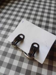 Klipsli Yeşil Vintage Küpe