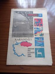 Milliyet Turizm Gazetesi - 1980'li Yıllar - Karadeniz 1 -  Nasıl Gidilir - Nerede Nasıl Kalınır - Ali Paşa Hamamı -  İsfendiyar Camii - Kastamonu Müzesi - Zonguldak - Bolu - Kastamonu - Sinop - Çorum - Alacahöyük - Akçakoca - Balıkçılık - Av - Abant - Amasra - Fatih Sultan Mehmet Bakacak'tan Amasra'ya Bakınca Birdenbire Heyecanlanıverdi Ve Sordu Çeşmi Cihan Bu Mu Ola