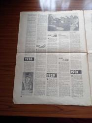Milliyet Cumhuriyet'in 40. Yılı Özel Gazetesi - 29 Ekim 1963 - 40 Yılın Hikayesi - Cumhuriyet Devrinin Kronolojisi - Hilafet Kalkıyor - Anayasa Kabul Edildi- Terakkiperver Fırka Kapatılıyor - Atatürk Çankaya Köşkünde Latife Hanımla - Dersim Harekatına Katılan Birliğimiz Pülümür'de - İkinci Kürt İsyanı - Menemen Olayı - Dünya Güzeli Seçilen Türk Keriman Halis - İzmir Suikastı - Hatay Meselesi - İkinci Dünya Savaşı - Atatürk'ün Vefatı - Türk Askeri Kore'de - Demokrat Parti - Adnan Menderes - İsmet - Celal Bayar - Fatin Rüştü Zorlu - Kürtçülük Faaliyeti