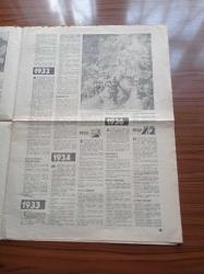 Milliyet Cumhuriyet'in 40. Yılı Özel Gazetesi - 29 Ekim 1963 - 40 Yılın Hikayesi - Cumhuriyet Devrinin Kronolojisi - Hilafet Kalkıyor - Anayasa Kabul Edildi- Terakkiperver Fırka Kapatılıyor - Atatürk Çankaya Köşkünde Latife Hanımla - Dersim Harekatına Katılan Birliğimiz Pülümür'de - İkinci Kürt İsyanı - Menemen Olayı - Dünya Güzeli Seçilen Türk Keriman Halis - İzmir Suikastı - Hatay Meselesi - İkinci Dünya Savaşı - Atatürk'ün Vefatı - Türk Askeri Kore'de - Demokrat Parti - Adnan Menderes - İsmet - Celal Bayar - Fatin Rüştü Zorlu - Kürtçülük Faaliyeti