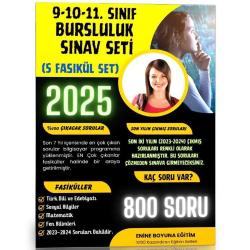 2025 9-10-11. Sınıf Bursluluk Sınav Seti (6 Fasikül Kitap)