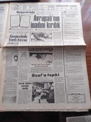 Halka Ve Olaylara Tercüman Gazetesi - 24 Temmuz 1985 - Rauf Tamer -  Yavuz Donat - Danimarkalı Müslümanlar Yazı Dizisi - Futbolcu Erdal Keser ne Türküm Ne Alman - Fenerbahçeli Abdülkerim Durmaz'ın Sevinci - Turgut Özal Kızım Zeynep İle Asım Ekren'in Evlenmelerine İzin Vermedim - Devlet Planlama Teşkilatı Kaynayan Kazana Döndü -  SODEP -  Halkçı Parti - Kenan Evren Yılan Hikayesine Dönen İstanbul Üniversitesi Avcılar Kampüsü İnşaatına El Koydu - Necmettin Erbakan