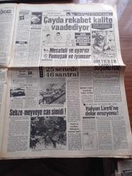 Halka Ve Olaylara Tercüman Gazetesi - 21 Temmuz 1985 - Yavuz Donat - Rauf Tamer - Taha Akyol - Danimarkalı Müslümanlar - Teknik Direktör Veselinoviç Şampiyon Ya Fenerbahçe Ya Beşiktaş - Selçuk Yula - Abdülkerim Durmaz - Bulgar Casusu Ali Yusufov'un Sonu - Milliyetçi Demokrasi Partisi Genel Başkanlığından Ayrılan Turgut Sunalp Süleyman Demirel'e Asla Karşı Olmadım - TV'nin En Pahalı Dizisi Mardin Münih Hattı - Tanju Gürsu - Turgut Özal Sezar Hastalığına Yakalandı