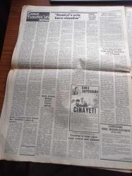 Halka Ve Olaylara Tercüman Gazetesi - 21 Temmuz 1985 - Yavuz Donat - Rauf Tamer - Taha Akyol - Danimarkalı Müslümanlar - Teknik Direktör Veselinoviç Şampiyon Ya Fenerbahçe Ya Beşiktaş - Selçuk Yula - Abdülkerim Durmaz - Bulgar Casusu Ali Yusufov'un Sonu - Milliyetçi Demokrasi Partisi Genel Başkanlığından Ayrılan Turgut Sunalp Süleyman Demirel'e Asla Karşı Olmadım - TV'nin En Pahalı Dizisi Mardin Münih Hattı - Tanju Gürsu - Turgut Özal Sezar Hastalığına Yakalandı