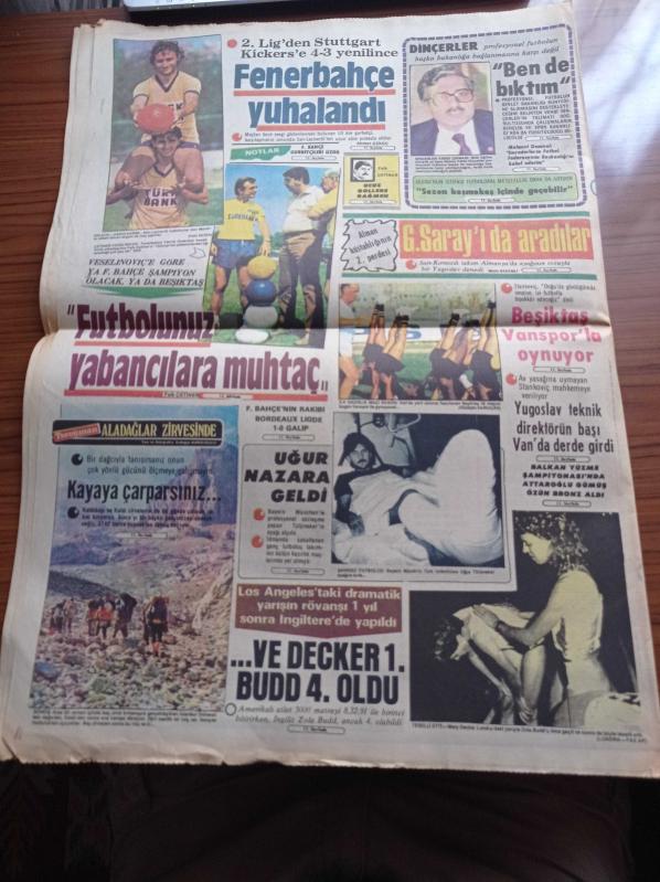 Halka Ve Olaylara Tercüman Gazetesi 21 Temmuz 1985 Yavuz Donat  