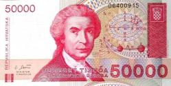 Hırvatistan 1993 50000 Dinara Çil (D-32)