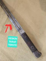 Süngü,  Kasatura..Alman Birinci Dünya Savaşı Dönemi. WG damgalı,  keskin taraf üstte.. Koleksiyonluk..