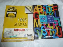 Antika - ADANA 1992 YILI ALTIN REHBER VE ADANA TÜRK TELEKOM 1996 YILI TELEFON REHBERİ 2 ADET - kitantik - kitaLog