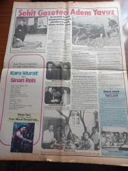 Günaydın Gazetesi - 27 Ağustos 1974 - Gençlik Ve Spor M. Yılmaz Mete - Üç Büyüklerin Katılacağı Zafer Kupası İzmir'de Başlayacak - Rumlar Tarafından Vurulan Gazeteci Arkadaşımız Adem Yavuz'u Kaybettik - İkinci Kıbrıs Harekatını Yöneten Sabri Evren Paşa - Rum Doktor Bile Adem Yavuz'un Vurulması İçin Bu Adice Bir Cinayettir Dedi