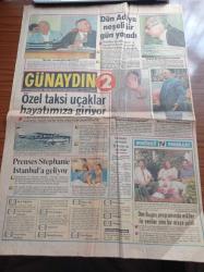 Günaydın Gazetesi - 6 Haziran 1985 - Özel Taksi Uçaklar Hayatımıza Giriyor - Prenses Stephanie İstanbul'a Geliyor - Belkıs Akkale - Nuri Sesigüzel - Ümit Aktan - Kuduz Köpeğin Isırdığı 12 Çocuk Hala Ortada Yok - Filistin Osmanlı'dan Beri Günyüzü Görmedi - Mehmet Ali Ağca Nasıl Terörist Olduğunu Anlattı - Filistin Kurtuluş Örgütü - Leyla Halid - Siyonistler - Yaser Arafat - Papandreu Amerika'ya Göz Kırptı