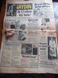 Günaydın Gazetesi - 13 Şubat 1983 - Fenerbahçeli Efe İlk Kez Eski Takımı Eczacıbaşına Karşı Oynuyor - Galatasaray İskenderunspor Maçı - Zeki Alasya - Metin Akpınar - İtalya Mafia'dan illallah Dedi - Hacı Ali Demirel Teslim Oldu - Partiler Yasası İçin 48 Üye Söz istedi - Kıbrıs Türk Federe Devleti - Sadi Irmak - Koramiral Doğan Toktamış Toprağa Verildi