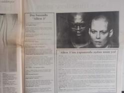 Sinema Gazetesi Filmcilik ve Sinemacılık Dergisi - 12-18 Eylül - Antrakt 1 Yaşında - Flaş Filmler Fırtınası Başlıyor - ''Alien 3'' Filmi - Sınır ya da Berlin - 70 Yıl Önce Bir Anti-Militarist - Bu Yıl ''Portakal'' On Dilim - Kısa Filmcilere Çağrı - İn Berlin - Gecenin Ötesi Filmi - Van Damme Efsanesi Filmi - Hit Man - Seni Seviyorum Rosa - Beethoven - Anahtar - Lethal Weapon 3 Filmi - Geçmişe Yolculuk Filmi - Doğadaki Umut Filmi - Christopher Columbus Filmi - Onbir Gün Onbir Gece 3 Filmi fotoğraf ve haberi - Tam Takım Dergi