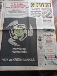 Günaydın Gazetesi - 9 Eylül 1974 - Kıbrıs'ta Rumların Şehit Ettiği Gazeteci Adem Yavuz'un Cenazesi - Kıbrıs'taki Türk Esirlerden Bülent Ecevit'e Mesaj Var - Dadaş Hasan Çizgi Roman - Keban Barajı Bugün Açılıyor - Fatih'in Fedaisi Kara Murat Çizgi Roman - Beşiktaş Bursaspor'u Rahat Mağlup Etti - Fenerbahçe Trabzonspor'u Yendi