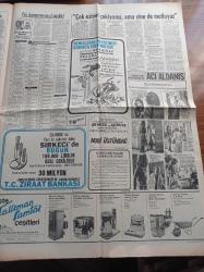 Günaydın Gazetesi - 9 Eylül 1974 - Kıbrıs'ta Rumların Şehit Ettiği Gazeteci Adem Yavuz'un Cenazesi - Kıbrıs'taki Türk Esirlerden Bülent Ecevit'e Mesaj Var - Dadaş Hasan Çizgi Roman - Keban Barajı Bugün Açılıyor - Fatih'in Fedaisi Kara Murat Çizgi Roman - Beşiktaş Bursaspor'u Rahat Mağlup Etti - Fenerbahçe Trabzonspor'u Yendi