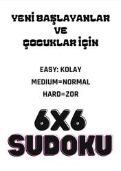 Çocuklar İçin 6x6 Sudoku Kitabı (360 Sudoku)