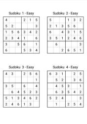 Çocuklar İçin 6x6 Sudoku Kitabı (360 Sudoku)