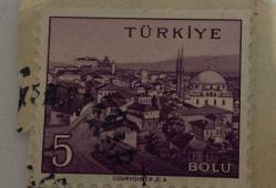 Mektup Zarfından Kesilmiş  / Postadan Geçmiş Pul Filateli -  Damgalı - BOLU, 5 PARA - Türkiye Cumhuriyeti