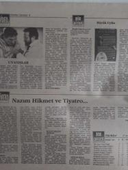 Sinema Gazetesi Filmcilik ve Sinemacılık Dergisi - 11-17 Ocak 1992 - Beyoğlu Sinema Sohbetleri - İstanbul'da Yeni Bir Sinema: Apollon - 1992 Altın Küre Adayları - Evde 5 Başına Filmi - Christina Applegate - Joanna Cassidy - Ağustos'ta Rapsodi Filmi - Akira Kurosawa - Richard Gere - Alternatif Bir Film: Vaatler Ülkesi Filmi - Andrzej Wajda: Çağın Kanayan Vicdanı - Gelecek Üzerine Notlar - Ali Hakan - Tatar Ramazan Filmi - Kadir İnanır - Esin Moralıoğlu - 3 Belalılar Filmi - Harley Davidson & Marlboro Man Filmi - Banu Kahraman - Calamity Jane de Bu Günleri Görseydi - Nazım Hikmet ve Tiyatro - Büyük Uyku - Sadi Çilingir - ''Gün Uzar Yüzyıl Olur'' - Fida Film Haftanın Filmleri - Kokuşmuş Hayat Filmi - Hot Shots Filmi - İkiz Kan Filmi - Van Damme - Başkalarının Parası Filmi - Danny De Vito fotoğraf ve haberi - Tam Takım Dergi