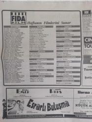 Sinema Gazetesi Filmcilik ve Sinemacılık Dergisi - 18-24 Temmuz 1992 - Seyirci Anketi Sonuçlarını Haftaya Açıklıyoruz - Yaz Sezonunda Hareketli Bir Hafta - Anais, Henry & June Üçlü Aşk Filmi - Maritine Brochard - Linda Carol - David Brandon - Aşk Evi Filmi - Valentine Demy - Gill Royal - Mississippi Masala Filmi - Washington Choudhury - Mira Nair: Evrenseli Yakalama Savaşını Kazandı - Bir Tinto Brass Erotiği: Anahtar Filmi - Esrarlı Buluşma - ''Dönüşü Olmayan Nokta'' Sadi Çilingir - Paris'te Son Tango Filmi - Marlon Brando - Esrarlı Buluşma Filmi - Antrakt Sinema Dergisi Reklamı fotoğraf ve haberi - Tam Takım Dergi