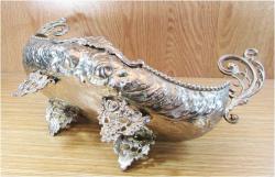 ViNTaGe GÜMÜŞ KaPLaMa PİRİNÇ GONDOL.......35cm