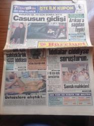 Hürriyet Gazetesi - 21 Temmuz 1985 - Futbol Federasyonuna Kukla Başkan Aranıyor - Ogün Altıparmak - Casus Yusufovun İşi 110 Gün Sonra Bitti - Denizcilik Sektöründe Yeni Çalkantı - Uğur Mengenecioğlu İçin Sahtekarlık İddiası - Turgut Sunalp'dan Değerlendirmeler - Üstsüzlere Alıştık - F 16 İçin Üçlü Soruşturma - İnanılmaz Madonna