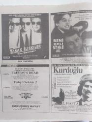 Sinema Gazetesi Filmcilik ve Sinemacılık Dergisi - 22-28 Şubat 1992 - Maratona Hazır Mısınız? - Atatürk Kültür Merkezi'nde ''Taxi Blues'' Filmi - K2 Filmi - Michael Biehn - Matt Craven - Korku Günleri Filmi - Christian Slater - Deborah Harry - Yasak İlişkiler Filmi - John Cusack - Anjelica Huston - Annette Bening - ''Beni Deli Etme'' Filmi - Vanilla İce Filmi - Highlander 2 Filmi - Christopher Lambert - Sean Connery - Mavi Cennetim Filmi - ''Başkalarının Parası'' Filmi - Sadi Çilingir - Halim Petriçli - Haftanın Filmleri - Balıkçı Kral Filmi - Robin Williams - Jeff Bridges - Korku Günleri Filmi - Stephen King - Michael McDowell - Kız Arkadaşım Filmi - Dan Aykroyd - Macaulay Culkin fotoğraf ve haberi - Tam Takım Dergi