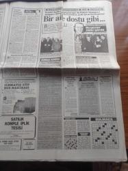 Hürriyet Gazetesi - 7 Nisan 1987 - Burhan Çaçan - Muazzez Abacı - Sibel Can - Feyyaz Uçar - Abdülkerim Durmaz'a Transfer Yasak - Fenerbahçeli Müjdat Yetkiner Galatasaray İle Flört Ediyor - Benim Yeşilçam'ım Yazı Dizisi - Bestekar Ercüment Berker  Liseli Fatma'ya Araba İle Çarptı - Partilerde Seçim Alarmı - Avrupa Ekonomi Topluluğu - Yunan Fantomu Samsun Feribotuna Dalış Yaptı