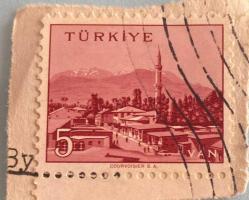 Mektup Zarfından Kesilmiş  / Postadan Geçmiş Pul Filateli - Damgalı - VAN, 5 PARA - Türkiye Cumhuriyeti