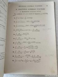 A Short Table Of Integrals - B. O. Peirce - Ginn And Company - İngilizce Kitap (Kısa Bir İntegral Tablosu)