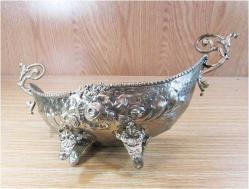 ViNTaGe GÜMÜŞ KaPLaMa PİRİNÇ GONDOL.......29cm