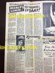 HARMAN GAZETESİ - 16 ŞUBAT 1962 - SAYI: 192 - BAZI MEŞHURLARIN İÇ YÜZÜ VE SAPIKLIKLARI - REZALET ALEMLERİ - TÜRKAN ŞORAY - GÜLER KIVRAK - NAMUS VE KURŞUN, İLHAN F. DEMİR