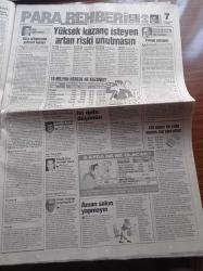 Hürriyet Gazetesi - 13 Şubat 1994 -  Duran Duran'lı Mega Parti - Jeane Manson - Fenerbahçeli Uche - Fenerbahçe'de 19 Tane Grup Var - Aziz Yılmaz - Jupp Derwall Türkiye İkinci Vatanım - Kanlı Terör Örgütü PKK'dan Bir Haftada 7 Bomba - Terörist Barındırana Emniyet Müdürü Necdet Menzir'den Uyarı - NATO'nun Bosna Filosuna 8 Türk F 16'sı Daha - Tansu Çiller  Barış Manço El Ele - Sakıp Sabancı - Bayındırlık Ve İskan Bakanı Onur Kumbaracıbaşı