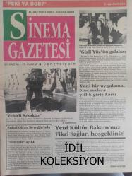 Sinema Gazetesi Filmcilik ve Sinemacılık Dergisi - 23-29 Kasım 1992 - ''Zehirli Sokaklar'' filmi - ''Gizli Yüz''ün Galaları - Yeni Bir Uygulama: Sinemalara Yıllık Giriş Kartı - Yeni Kültür Bakanı'mız Fikri Sağlar - Zuhal Olcay - Clich'de Sessiz Günler Filmi - Henry Miller - Claude Chabrol - Henry Miller - Hangisi Hasta, Hangisi Doktor? - Son Şampiyon Filmi - Amior Nissan - Wayne Archer - İsterik Filmi - Dalila Dilazzaro - Bruno Gaburno - Kara Sinema Perdede - Genç Ölmek Filmi - Julia Roberts - Campbell Scott - Türbanlı Kızın Öyküsü Sürüyor - Gizli Yüz Filmi - Zuhal Olcay - Fikret Kuşkan - Sevda Ferdağ - Peki ya Bob? Filmi - Bill Murray - Richard Dreyfuss - Bir ''iç yolculuk' filmi - Haftanın Filmleri - ''Gizli Yüz'': ''Kırık Bir Aşk Hikayesi'' - Zehirli Sokaklar Filmi - Wesley Snipes - Mario Van Peebles - Judd Nelson - Çingene ve Melek Filmi - Leo Daniel - Samy Luck - İkiz Kan - Van Damme - Geoffrey Lewis - Bolo Yeung - Tam Takım Dergi