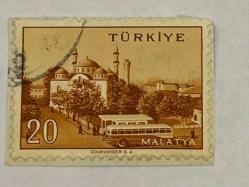 Mektup Zarfından Kesilmiş  / Postadan Geçmiş Pul Filateli - TÜRKİYE MALATYA , 20 PARA - Türkiye Cumhuriyeti
