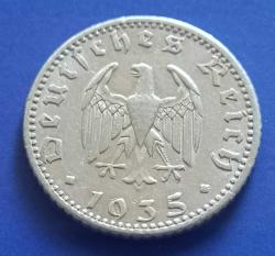 Almanya 1935 A 50 Reichpfennig Çil