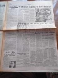 Milli Gazete - 2 Kasım 1987 -   Recep Tayyip Erdoğan - TİM SE Dar ve Orta Gelirli Ev Sahibi Olamaz- Abdurrahman Dilipak - Emine Şenlikoğlu - Osmanlıca Arapça Kadar Önemlidir - Behice Boran Ve Başörtülü Vatandaş - Bülent Ecevit Her Şey İşçi Aleyhine - Necmettin Erbakan Turgut Özal'ı TV'de Tartışmaya Çağırdı - Refah Partisi'nden Ödleri Kopuyor - Başbakan Turgut Özal Komünistlerle Dinciler Aynı - Esad Coşan Tercümanı Yalanladı - Recai Kutan - Lütfi Doğan - Ziyad Ebuzziya Harf Devrimi Hata İdi