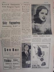 Radyo Gazetesi Siyasi Radyo ve Sanat Dergisi - 11 Mart 1959 - Yıldız Ayhan - Ayhan'lara İstanbul'un Cazip Teklifi - Saz Üstadlarımızdan: Tanburi Ömer Altuğ - Müzik Yayınlarını Kim İdare Ediyor? - Maşallah! - 14 Martta: Sevim Çağlayan Konseri - Ankara Radyosu: Söz Yayınları Komitesinin GAF'ı - Büyük Sürprizlerle Dolu Bir Koro: Yurttan Sesler ve Bazı Olaylar - İlhami Tansel - Değerli Bariton: Özcan Sevgen Nikahlandı - Ziraat Bankası Reklamı - Kıymetli Sanatkar Ekrem Güyer'den Hatıralar - Tayyare Sineması - Saray Sineması - A. Gazi Ayhan - Estetik Cemiyetinin Yıllık Kongresi Yapıldı - Şen Bar - Yıldız Sineması - Yeşil Ay'ın Balosu Neşeli Geçti - Muzaffer İlkar - Gönül Yazar'ın Konseri - Emlak Bankası Reklamı fotoğraf ve haberi - Tam Takım Dergi