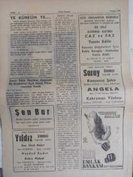 Radyo Gazetesi Siyasi Radyo ve Sanat Dergisi - 8 Temmuz 1959 - İyi Gayeler Peşinden Verimli Hareketler Bekliyoruz - Günay Dirim Vazifeye Başladı - Muammer Karaca Tiyatrosu Ankara'da - Radyo Tiyatrosu Rejisörü Adnan Altıneş 2 Ay İzinli - Perihan A. Sözeri Ankara'da - İzmir Radyosu Tiyatro Kolu Sanatkarlarından Sevim Tın (Rutledge) in Veda Çayı - Genç Yıldız Sanatkar Nesrin Sipahi ve Arkadaşlarının Şahane Konseri - İlhami Tansel - Nesrin Sipahi ve Arkadaşlarının Konserlerinden Notlar - Nevin Demirdöven'in Nefis Bir Okuyuşu - Her Hafta Bir Bestekar ve Hayatı: Yesari Asım Arsoy - Ziraat Bankası Reklamı - Değerli Ses Sanatkarı Ceylan Kılınç Şehrimizde - Ye Kürküm Ye - Şen Bar - Yıldız Sineması - Haydud Kadın Filmi - Ege Organize Bürosu - Caz ve Saz Temin Edilir - Saray Sineması - Angela Filmi - Kahraman Yüzbaşı Filmi - Emlak Bankası Reklamı fotoğraf ve haberi - Tam Takım Dergi