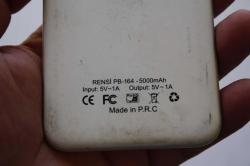 RENSİ PB-164 5000MAH 5V 1A POWER BANK SORUNSUZ (TEKNIK MAVI KUTU